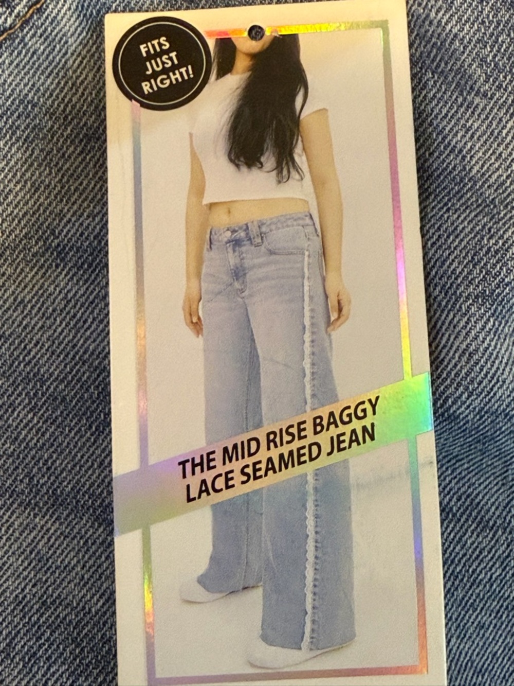 Light Wash Baggy Jeans size 13 NWT